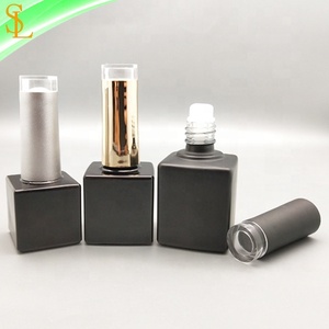 Rỗng <span class=keywords><strong>7Ml</strong></span> 10Ml 15Ml Chai Sơn Móng Tay Gel Uv Màu Đen Hình Vuông Lạ Mắt Với Nắp Trên Trong Suốt Lạ Mắt Và Cọ Phẳng Gel - Product Image 5