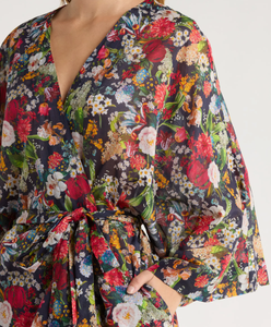 Batas Kimono Personalizadas para Mujer, Nueva Colección en Oferta, Estampado Floral, Batas <span class=keywords><strong>de</strong></span> Dormir, Batas <span class=keywords><strong>de</strong></span> Baño Ligeras para Mujer - Product Image 4