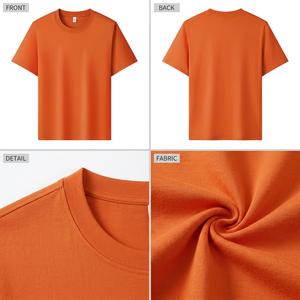 T-shirt en <span class=keywords><strong>fibre</strong></span> de lyocell Sorona nouvelle technologie, tissu bio durable, écologique, col rond uni, vêtements pour hommes de luxe et confortables - Product Image 4