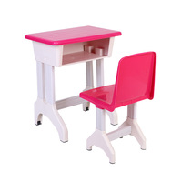 Meubles d'école pour enfants, bureau et chaise en plastique pour enfants, tables et chaises pour élèves de maternelle et d'école primaire