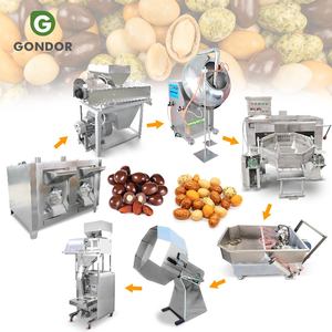 Ligne de production de bonbons croquants aux cacahuètes salées et grillées, avec procédé de torréfaction et de refroidissement - Product Image 1