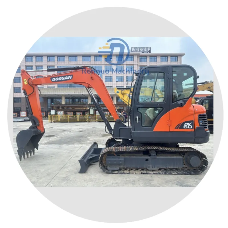 Giá thấp ban đầu Mini 6ton doosan DX60 sử dụng máy xúc Hàn Quốc với chất lượng cao tốt trong kho để bán