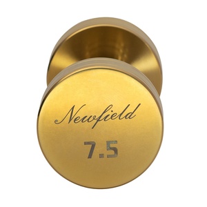 Mancuerna de Alta Resistencia de <span class=keywords><strong>7.5</strong></span> <span class=keywords><strong>kg</strong></span>, Forma Redonda con Acabado en Oro Titanio para un Rendimiento Confiable en el Gimnasio - Product Image 3