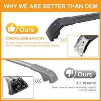 Barres transversales de toit en aluminium robustes SYDSZ pour BMW X3 G01/G45 2018-2026, capacité de charge de 300 livres, installation par boulons en U