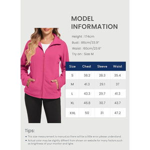 Veste polaire pour femmes de haute qualité pour uniforme d'entreprise ou commande en gros Logo personnalisé veste polaire à fermeture éclair pour femmes marque personnalisée - Product Image 6