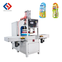 Machine de soudage et de découpe haute fréquence pour emballages blister double, gaufrage et emballage clamshell pour brosses à dents (APET/PET/PETG/GAG) 5-15KW