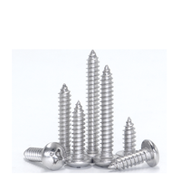 Vis autotaraudeuses à six pans creux Torx en acier finition zinc noir de l'usine chinoise Conception à tête plate/croix métrique