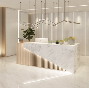 Zs <b>Simple</b> Bar Company Reception <b>Desk</b> Luminous Light Strip Office Hotel Mall Front <b>Desk</b> Barber Shop Billiards Room Cashier - Product Image 1