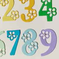 AAGU Numeri Arabi Fai-da-Te per Decorazione Carte, Stencil in Metallo per Scrapbooking e Fustellatura