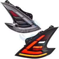 Accessoires de voiture en ABS, feux arrière LED pour Nissan 370z, tension 12V, ensemble LED pour modèles 2008-2019, lentille rouge