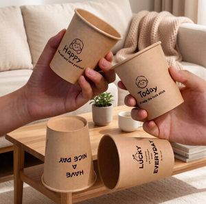 Vasos de Papel Compostables con Recubrimiento Impermeable de 8oz, 12oz y 16oz para el Mercado Latinoamericano - Product Image 1