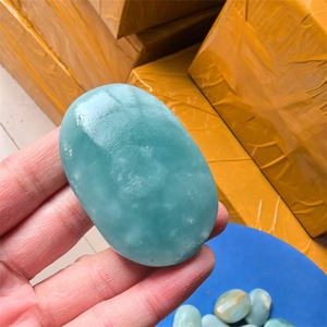 Cristaux de quartz de haute qualité en gros, pierres de guérison spirituelle, calcite verte bleue des <span class=keywords><strong>Caraïbes</strong></span>, pierre de paume en cristal pour l'acheteur - Product Image 6
