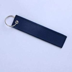 Blank Embroidery <b>Custom</b> Double Sided Tag <b>Keychain</b> With Logo - Product Image 5