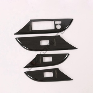 WZXD Black Titanium Steel Style Interior Car Moulding Parts Brushed <b>Cover</b> Stickers <b>Window</b> Trim for Fortuner 2016 - Product Image 3