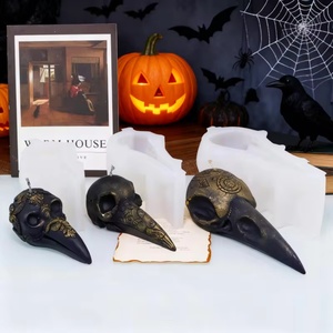 Stampi in Silicone 3D a Forma di Teschio di Aquila per Halloween, per Resina, Candele, Gesso, Decorazioni Gotiche per Feste e Casa - Product Image 2