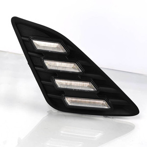 Toyota Camry 2012-2014 <b>LED</b> Daytime Running <b>Light</b> Bezels Front Fog <b>Light</b> <b>Covers</b> No Drill Installation Waterproof ABS PC Material - Product Image 5