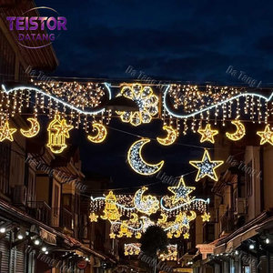 Guirlandes LED commerciales IP65 pour l'éclairage de rue, motif étoile, pour la décoration de Noël des allées et des rues piétonnes - Product Image 2