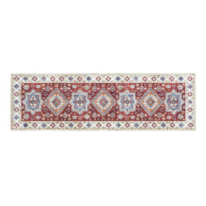 Tapis de chevet lavable Tpr 23dfr0021 en fibre de polyester antidérapant pour la maison, la chambre à coucher, le salon, la cuisine, design carré - Product Image 1