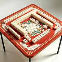 Tapis de Mahjong Pliable de Luxe Moderne Antidérapant, Réduction du Bruit, Durable, Écologique, en Caoutchouc Naturel et Microfibre pour le Jeu