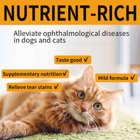 Les suppléments personnalisés pour l'élimination des taches de larmes contiennent de l'huile de poisson et des vitamines oméga-complexes pour soutenir la santé oculaire de votre animal