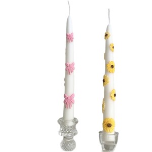 Velas Cónicas Personalizadas Multicolores para Decoración <span class=keywords><strong>del</strong></span> Hogar al por Mayor con Flores, Regalos Premium para Navidad, Bodas y Cumpleaños - Product Image 5