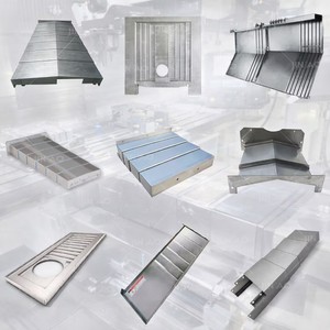 Couvre-voies télescopiques en acier anticorrosion pour machines à <span class=keywords><strong>portique</strong></span> - Product Image 1