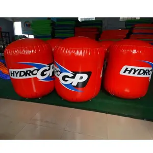 f l printing Inflatable floating buoy water tube pillar for advertising