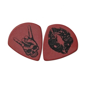OEM tùy chỉnh bán buôn sáu miếng/Bộ Delrin plectrum lụa in Jazz XL Rock guitar Pick Set với một hộp thiếc màu đen bán buôn - Product Image 2