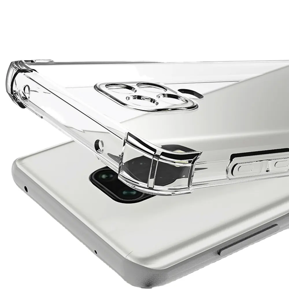 Protective Silicone Cover For Xiaomi Poco X3 NFC M3 Clear Transparent TPU Case For Xiaomi Redmi Note 9 10 Pro Max 9S 9A 9C Case