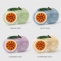 DOWELL Fantasievolle Passievrucht Vorm Cellulose Acetaat Haar Klauw Clip Premium Eco-vriendelijke Haaraccessoires voor Groothandel