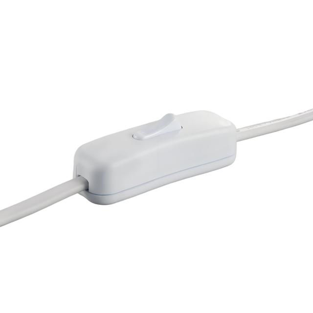 BELEKS 304 Inline Cord Switch, On-OFF Button Control Lamp Appliance, Switch for Bedroom Table Lamp Desk LED Lights