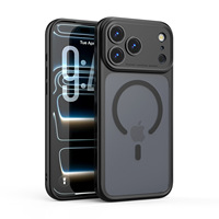 Coque de téléphone portable pour 17 Pro Max, mate, magnétique, antichoc, avec protection de l'appareil photo, style Ins