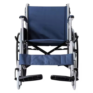 Fauteuil roulant manuel pliable en acier inoxydable durable et personnalisable, très demandé pour usage hospitalier - Product Image 1