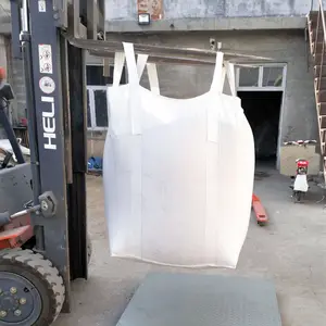 वाटरप्रूफ टॉप फिलिंग टोंटी प्लास्टिक बड़े पालतू फ्लेक्स अपशिष्ट थोक बोरियां लाइनर और लेपित के साथ जंबो फाइबीसी बैग