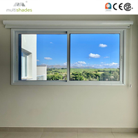 Fenêtre coulissante à drainage dissimulé certifiée NFRC, à rupture de pont thermique, en aluminium, double vitrage Low-E, équipement étanche pour balcon