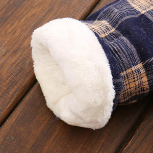 Vêtements d'hiver pour bébés garçons, manteau à capuche en laine à carreaux avec motif animal mignon, vente en gros - Product Image 6