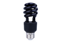 Lampe à lumière noire à économie d'énergie 365-380nm BLB FCC CETL ETL 20W 24W 120V E26, ampoule UV spirale commerciale