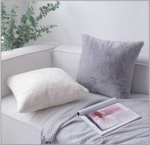 Ultra Soft Luxus Warm Plüsch Dekorative Kissen Kissen Faux Rabbit Fur <span class=keywords><strong>Throw</strong></span> für Sofa Schlafzimmer Wohnzimmer Quilted Technics - Product Image 6