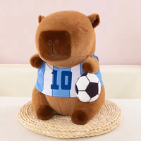 Peluche Capybara Sportive à Habiller Mignonne, Porte-clés, Poupée Dauphin d'Aquarium, Poupée à Attraper, Grand Cadeau d'Échange