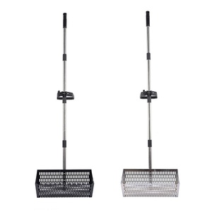 Rastrillo Profesional para Pulgas de Arena con Mango Largo y Juego de Tamiz de Arena Plegable de Acero Inoxidable para Jardinería en la Playa - Product Image 1