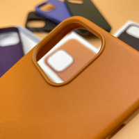 Coque de Téléphone Magnétique en Cuir de Luxe avec Logo Personnalisé pour Apple iPhone 11 12 13 14 Pro Max Étui Housse en Microfibre Douce