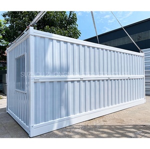 20ft Portable Hurricane-Resistant Temporary Office Building Storage Demountable Prefabricated Folding Foldable Container Houses - Product Image 1