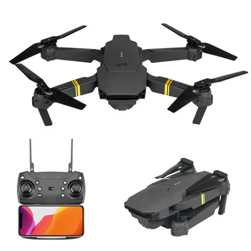 Drone Remote E58 4-axis Headless Mode Altitude Hold Folding Drones Toys Remote Control Pocket Drone