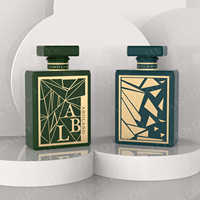 Flacon de parfum vide avec emballage boîte, flacon de parfum Aboland, flacon de parfum arabe Maison