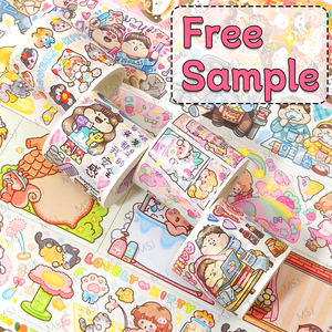 Tùy Chỉnh Cmyk In Không Thấm Nước Biểu Tượng Tùy Chỉnh Mô Hình In Kawaii Nhân Vật Pet Washi Băng - Product Image 1