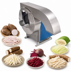 Máquina Automática para Hacer Papas Fritas de Berenjena, Máquina para Hacer Rodajas de Rábano Blanco, Máquina Cortadora de Remolacha en Juliana para Fábricas de Alimentos - Product Image 5