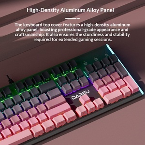 Teclado Mecánico LK165 DAREU con Grabado Lateral, Retroiluminación Multicolor, Alto Valor Estético, Cableado USB, Programable para Juegos - Product Image 5