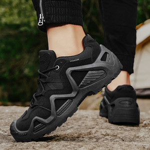 Chaussures de randonnée légères pour hommes en maille PU toutes saisons avec semelle en caoutchouc - Product Image 5