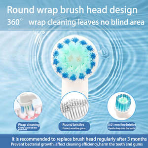 <span class=keywords><strong>Brosse</strong></span> à dents électrique ronde 360 pour adultes compatible avec les têtes de <span class=keywords><strong>brosse</strong></span> orale <span class=keywords><strong>B</strong></span> <span class=keywords><strong>Brosse</strong></span> à dents électrique sonique automatique avec boîte de voyage - Product Image 4
