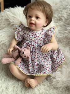 Day Reborne 3 agujeros Abs Defecto Figura Un Ym Baby Vide Función 22 pulgadas Bebidas Lunabebe Reborn Doll - Product Image 2